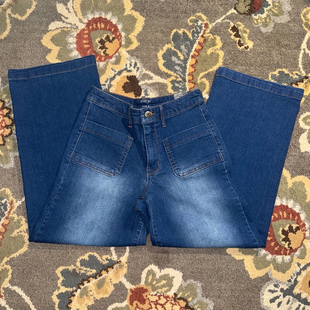 Chic Blue Wide-Leg Jeans